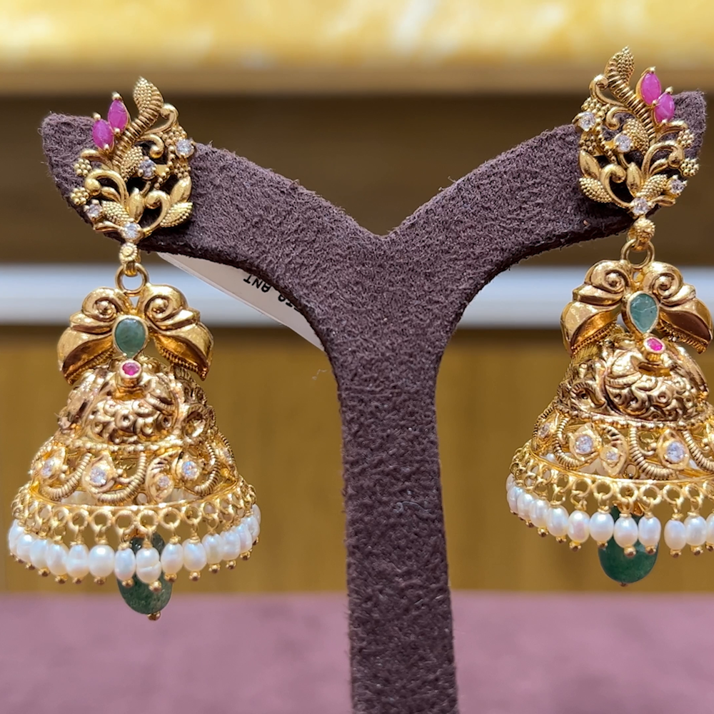MUKUNDA JEWELLERS 22.36gms EARRINGS 22K Yellow Gold BangaruRani
