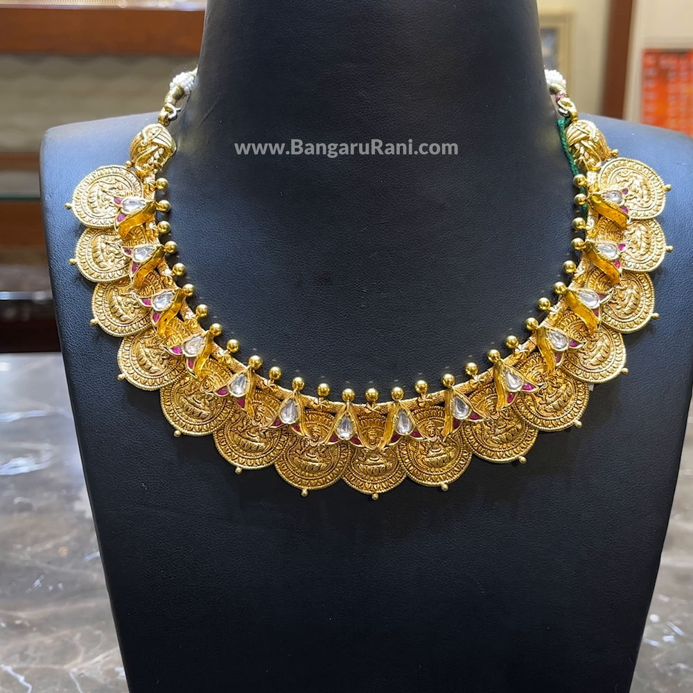 Kasu necklace designs with on sale weight