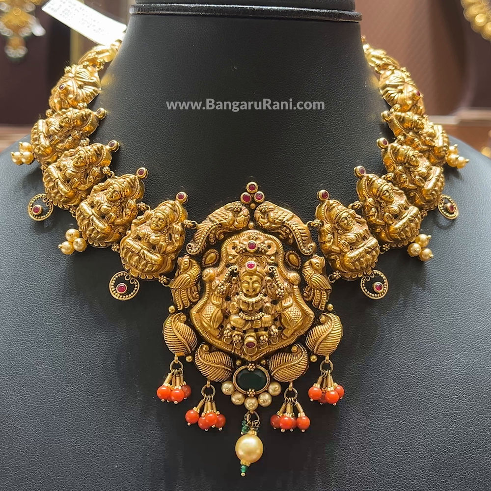 Antique temple 2025 gold necklace