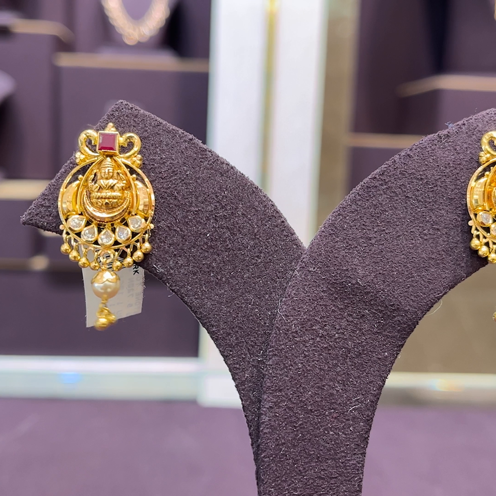22k Gold Gold Earrings Designs In 10 Grams With Price Make To
