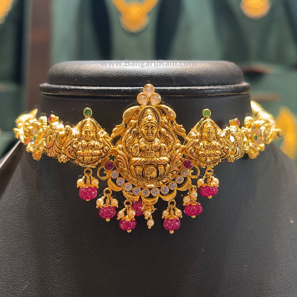 Choker Necklace 10 Gram Gold Choker Necklace 10 Gram Haar Design