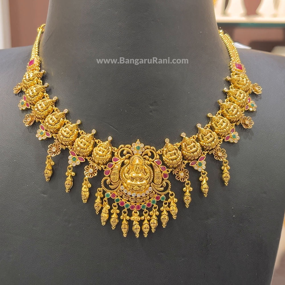 22K Gold Traditional Necklaces for Women -Indian Gold Jewelry -Buy