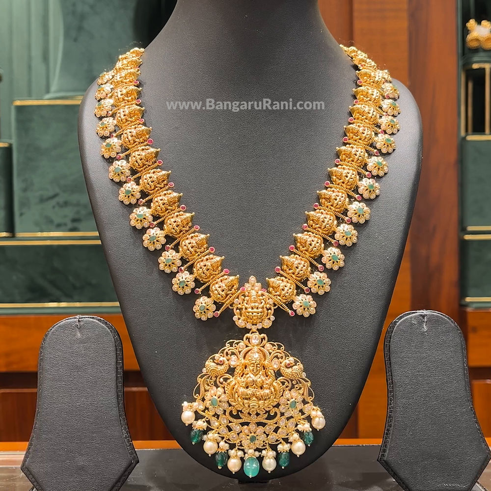 Chennai Shopping Mall 90.66gms HARAMS 22K Yellow Gold BangaruRani