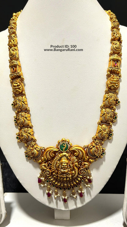 Saravana Jewellers 59.6gms SILVER HARAMS 916 Nakshi