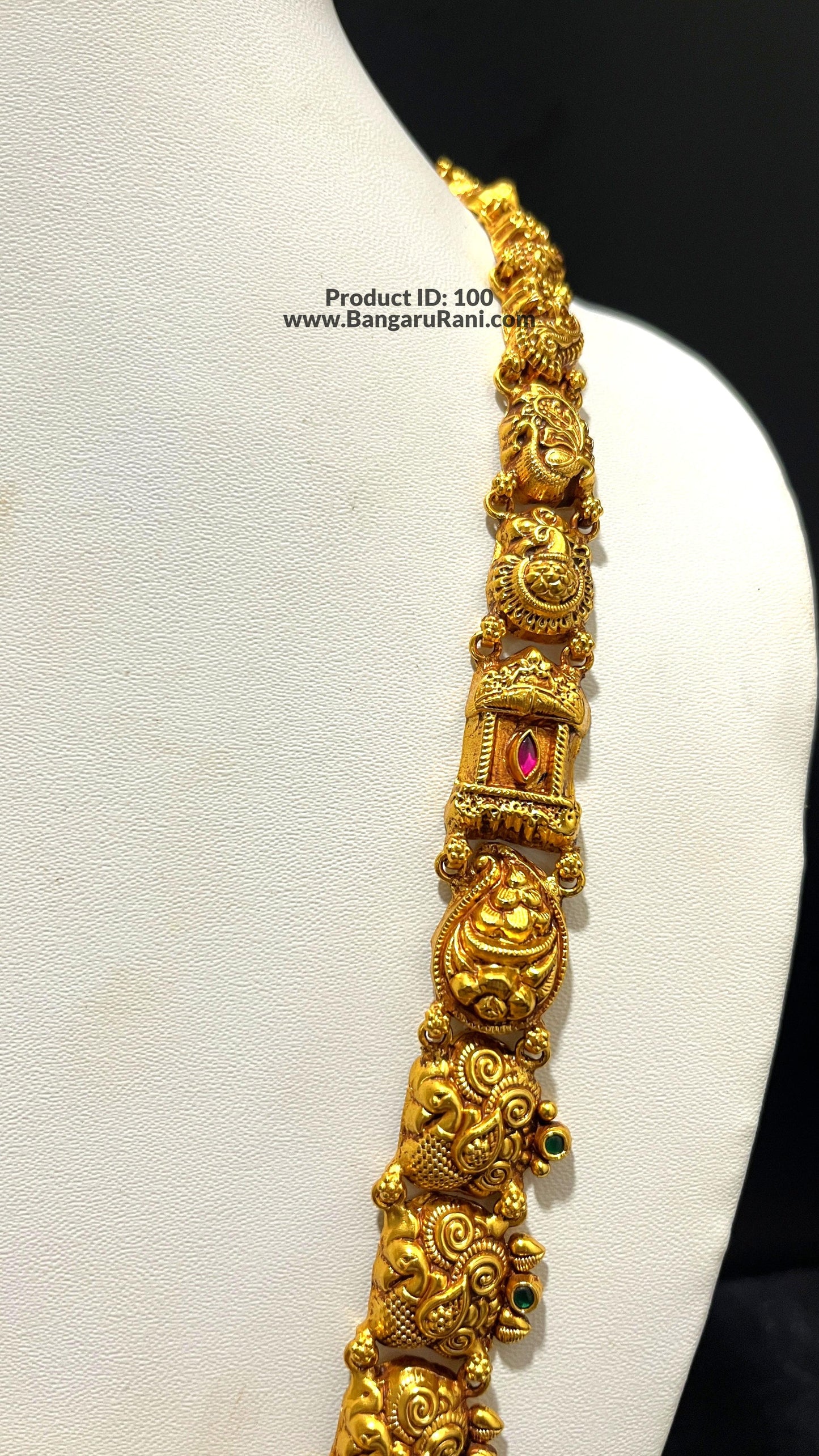 Saravana Jewellers 59.6gms SILVER HARAMS 916 Nakshi