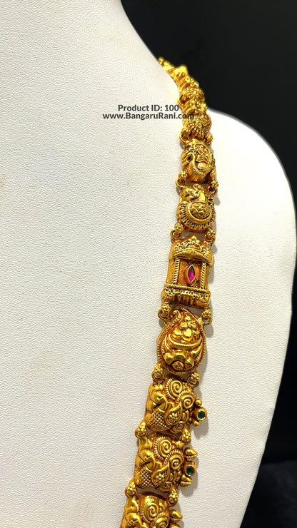 Saravana Jewellers 59.6gms SILVER HARAMS 916 Nakshi