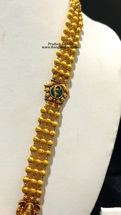 Saravana Jewellers 56.9gms SILVER HARAMS 916 Nakshi