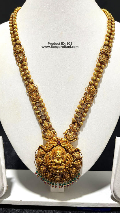 Saravana Jewellers 65.3gms SILVER HARAMS 916 Nakshi