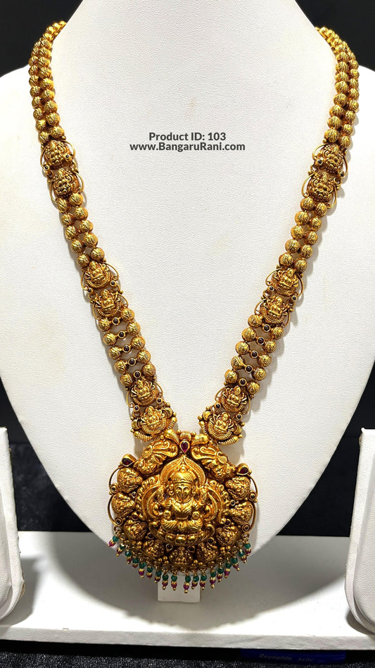 Saravana Jewellers 65.3gms SILVER HARAMS 916 Nakshi