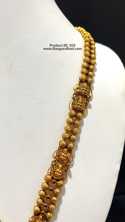 Saravana Jewellers 65.3gms SILVER HARAMS 916 Nakshi