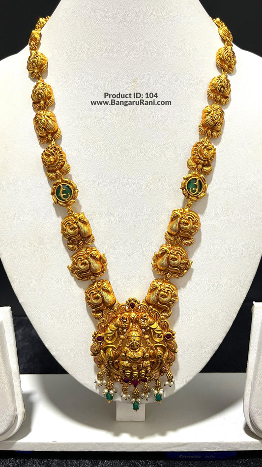 Saravana Jewellers 52.6gms SILVER HARAMS 916 Nakshi