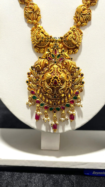 Saravana Jewellers 42.5gms SILVER HARAMS 916 Nakshi