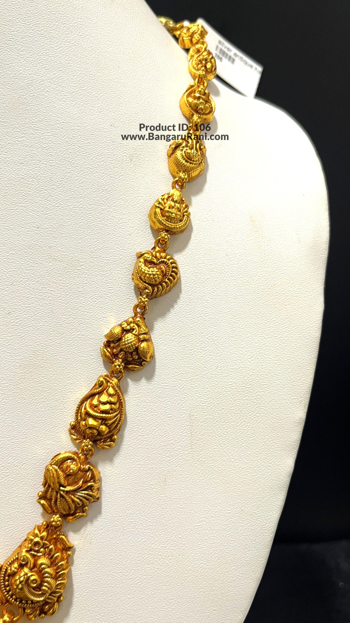 Saravana Jewellers 42.5gms SILVER HARAMS 916 Nakshi