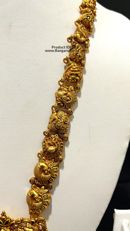 Saravana Jewellers 48.7gms SILVER HARAMS 916 Nakshi