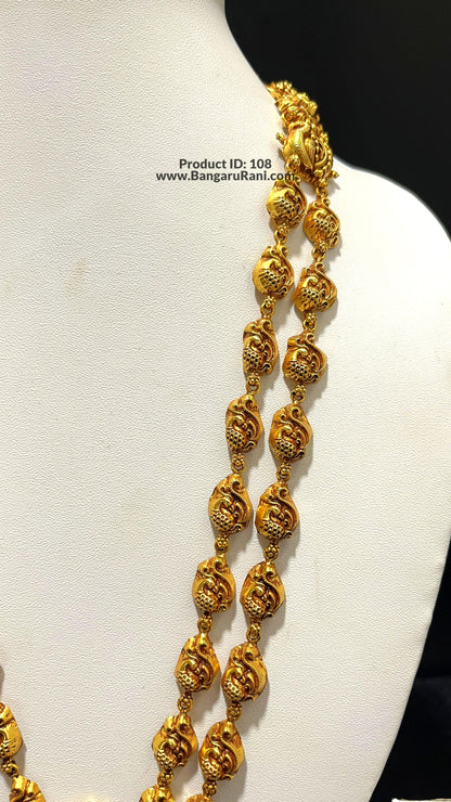 Saravana Jewellers 46.8gms SILVER HARAMS 916 Nakshi