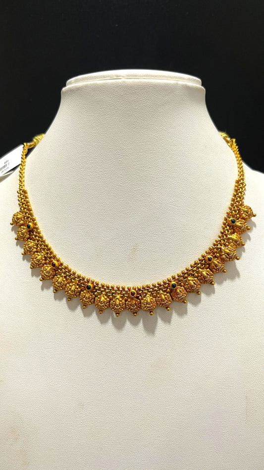 Saravana Jewellers 14.2gms SILVER NECKLACE 916 Nakshi