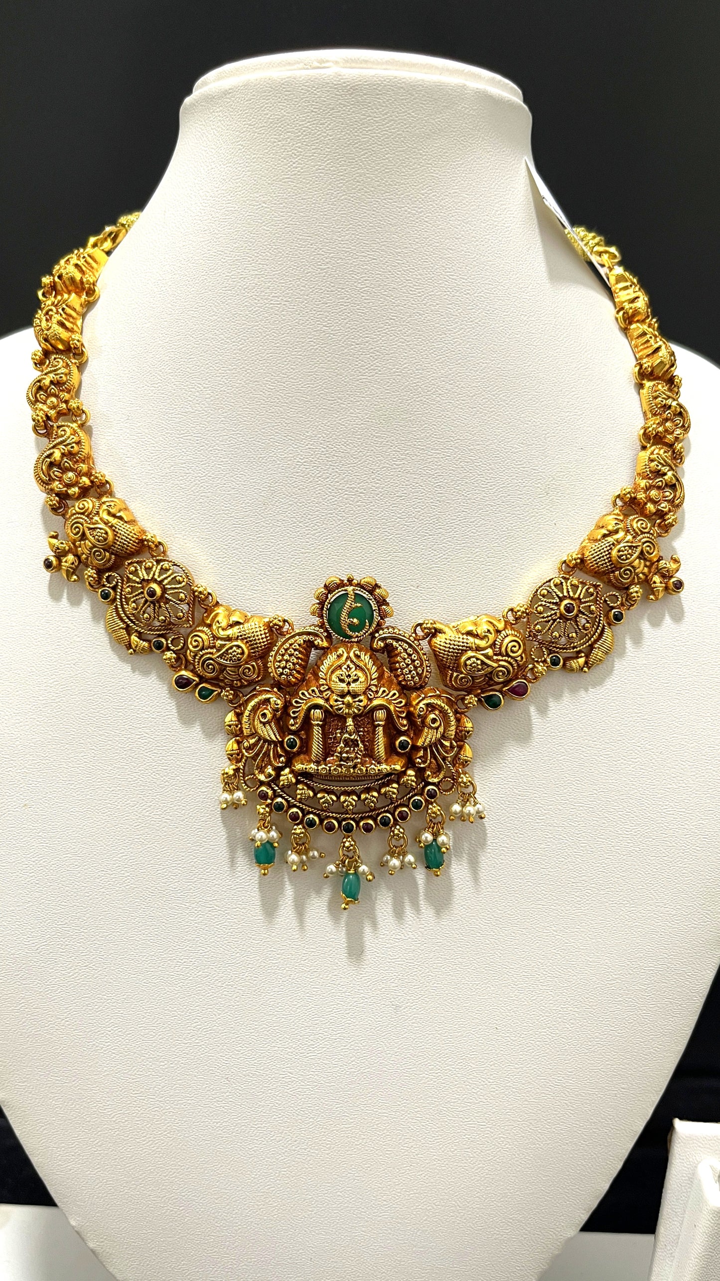 Saravana Jewellers 34.5gms SILVER NECKLACE 916 Nakshi