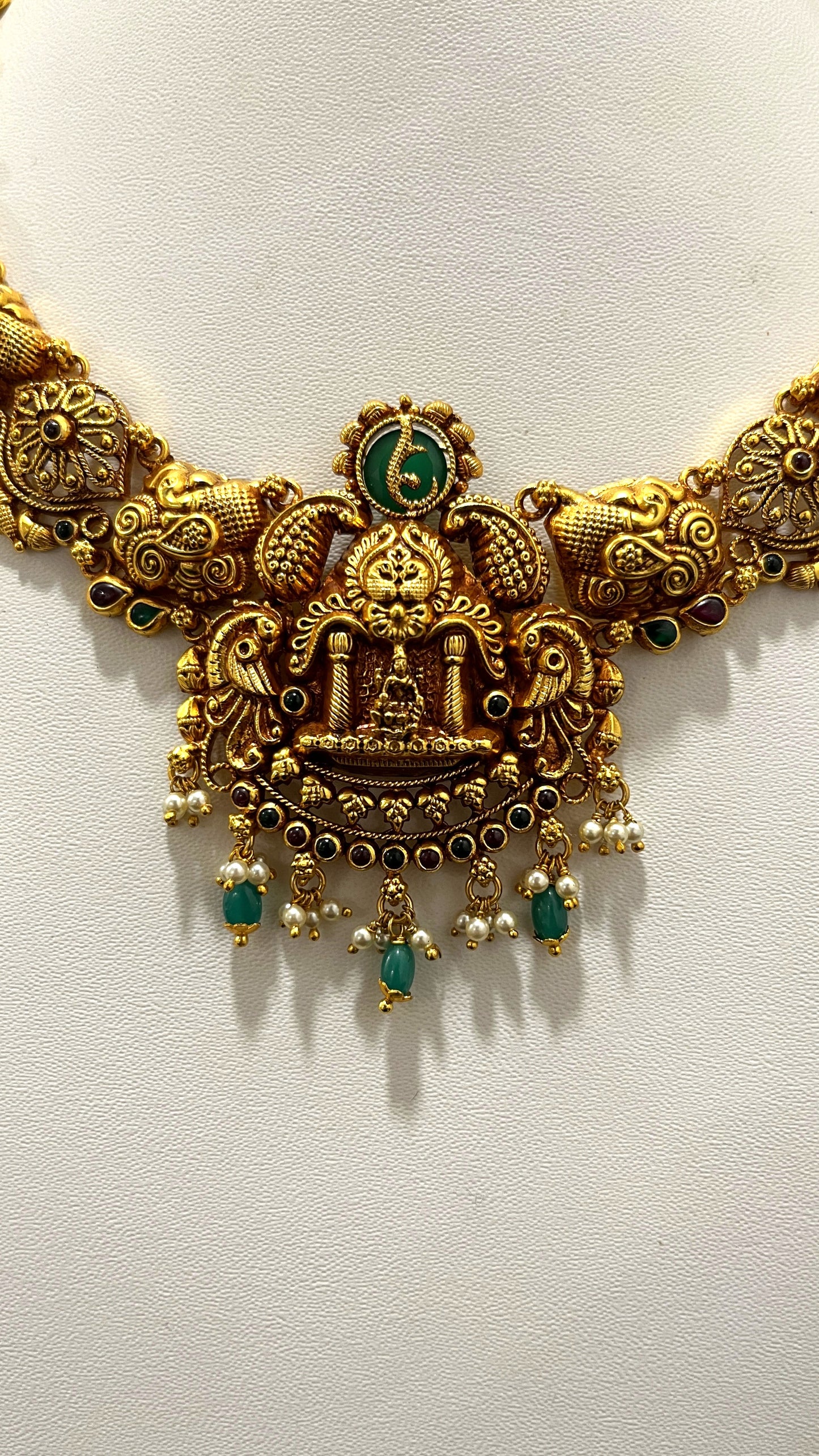 Saravana Jewellers 34.5gms SILVER NECKLACE 916 Nakshi