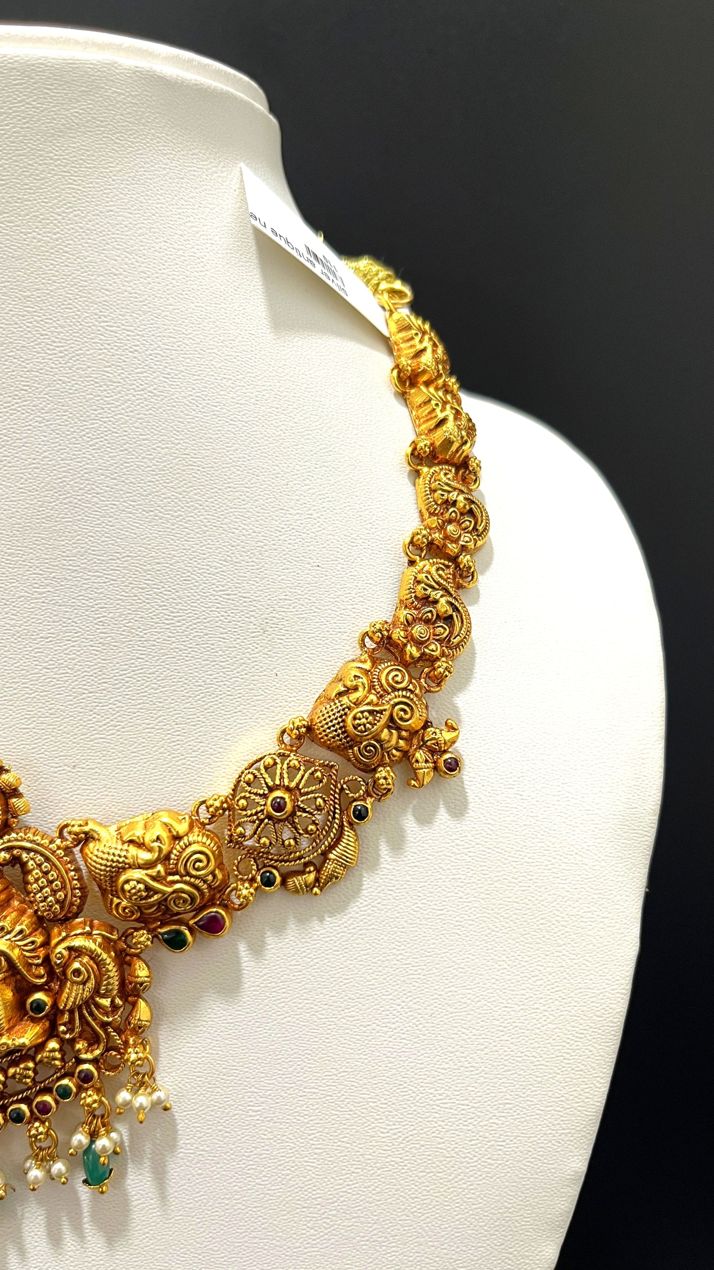 Saravana Jewellers 34.5gms SILVER NECKLACE 916 Nakshi