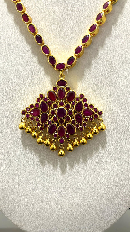 Saravana Jewellers 47.4gms SILVER NECKLACE 916 Nakshi