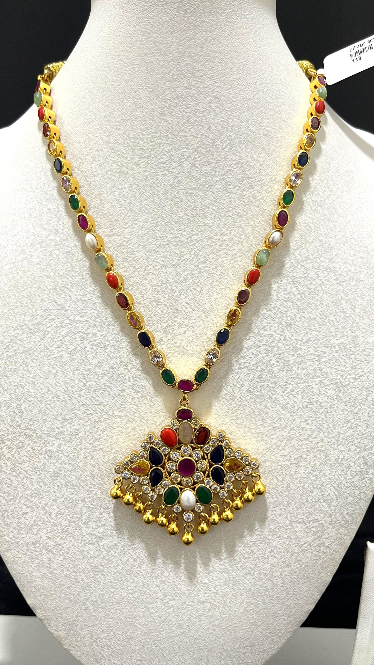 Saravana Jewellers 47.4gms SILVER NECKLACE 916 Nakshi