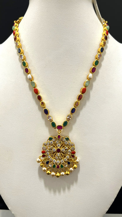 Saravana Jewellers 42.7gms SILVER NECKLACE 916 Nakshi