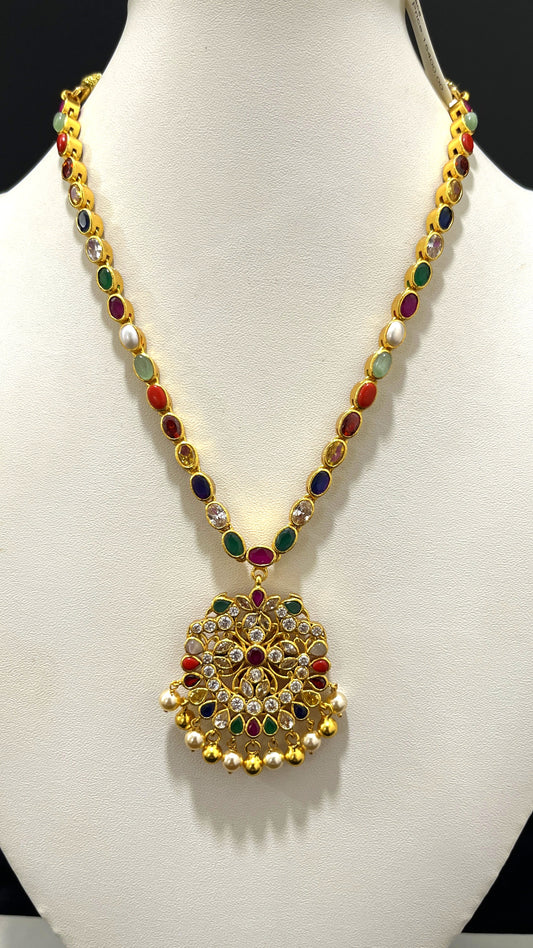 Saravana Jewellers 42.7gms SILVER NECKLACE 916 Nakshi