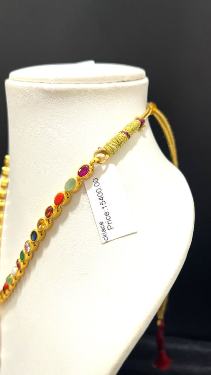 Saravana Jewellers 42.7gms SILVER NECKLACE 916 Nakshi