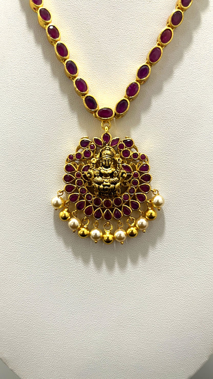 Saravana Jewellers 42.7gms SILVER NECKLACE 916 Nakshi