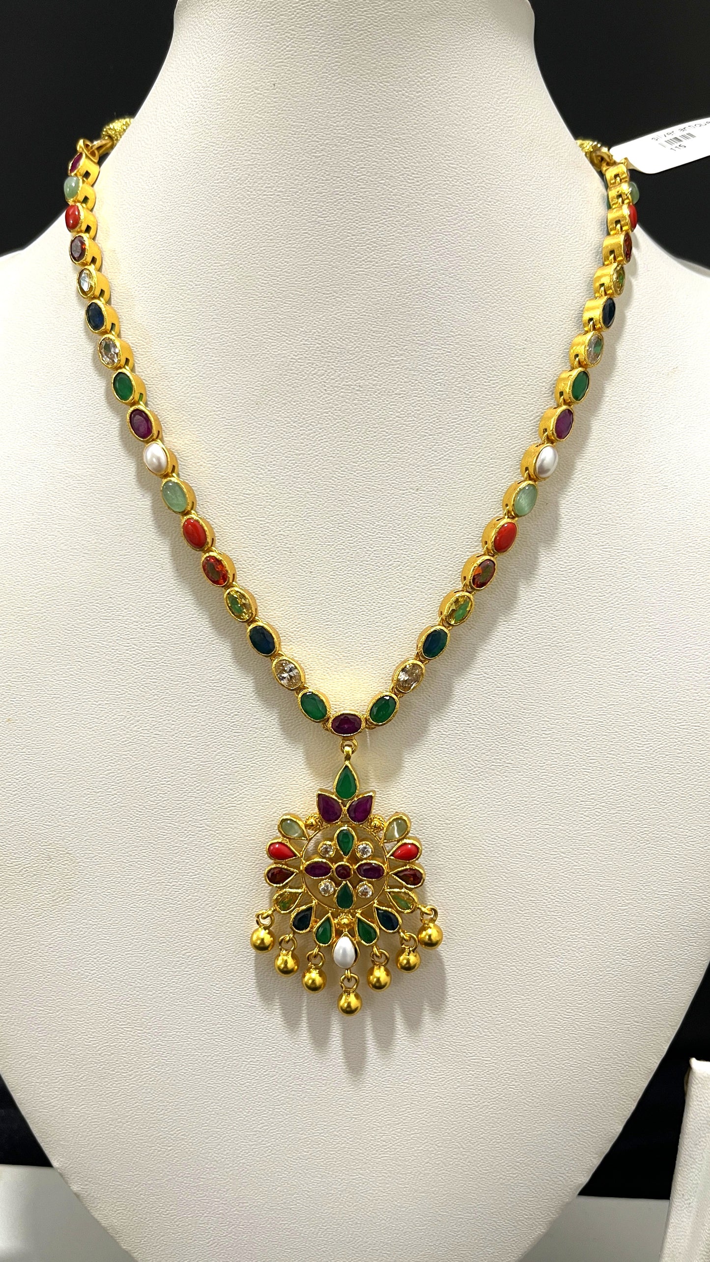 Saravana Jewellers 32.6gms SILVER NECKLACE 916 Nakshi