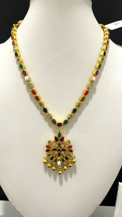 Saravana Jewellers 32.6gms SILVER NECKLACE 916 Nakshi