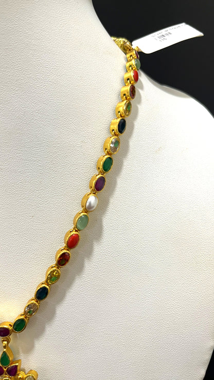 Saravana Jewellers 32.6gms SILVER NECKLACE 916 Nakshi