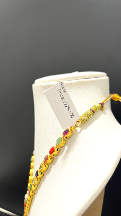 Saravana Jewellers 32.6gms SILVER NECKLACE 916 Nakshi