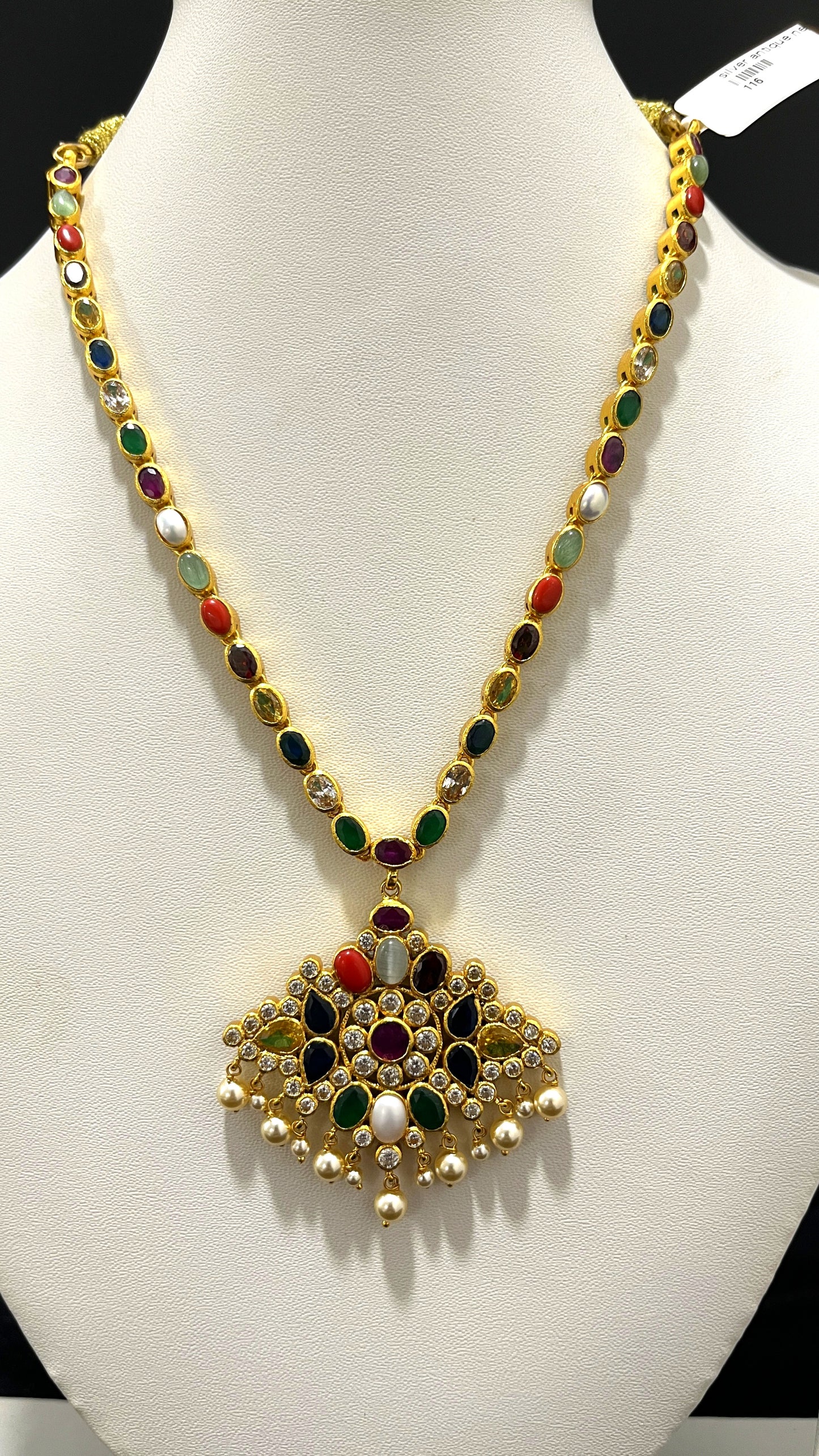 Saravana Jewellers 44.3gms SILVER NECKLACE 916 Nakshi