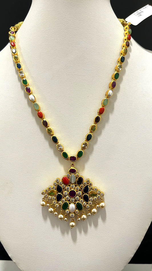 Saravana Jewellers 44.3gms SILVER NECKLACE 916 Nakshi