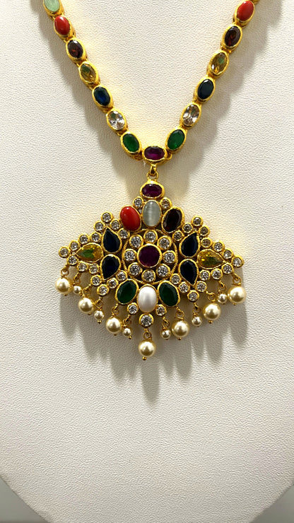 Saravana Jewellers 44.3gms SILVER NECKLACE 916 Nakshi