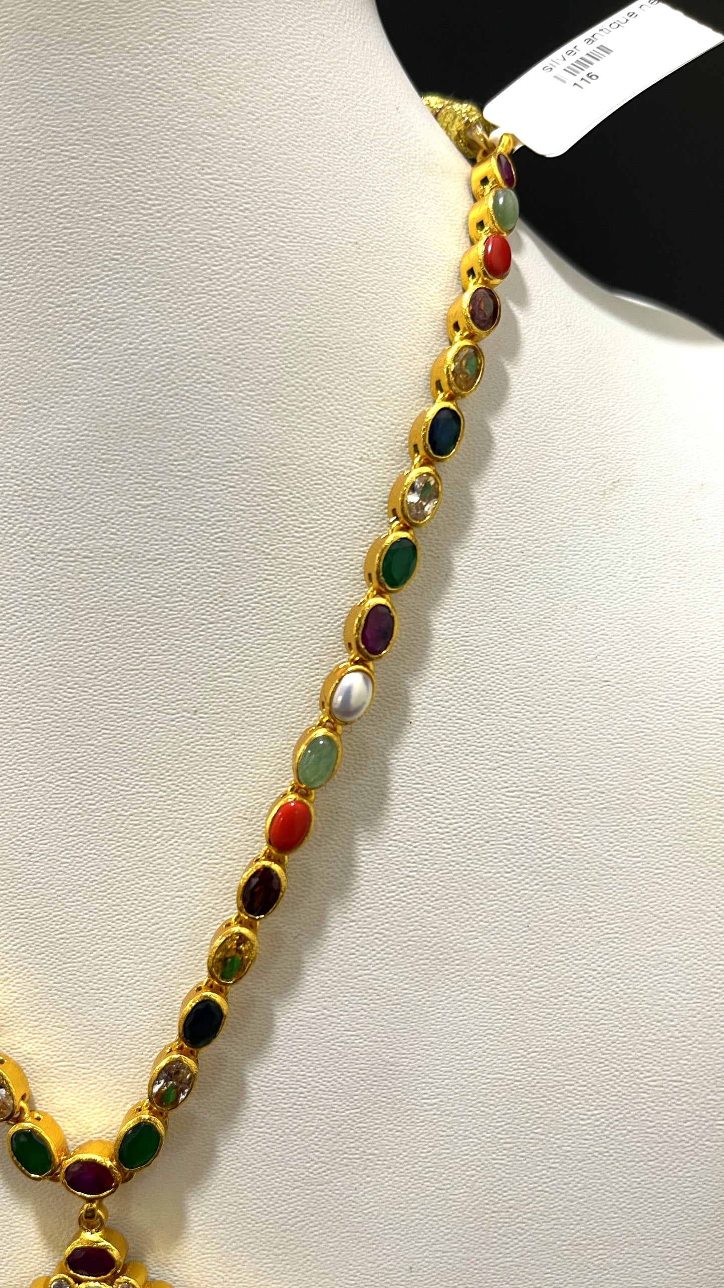 Saravana Jewellers 44.3gms SILVER NECKLACE 916 Nakshi