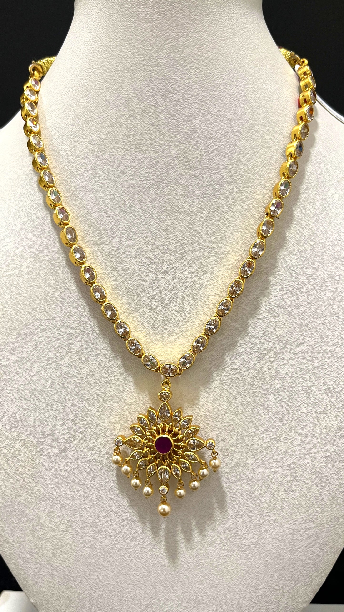 Saravana Jewellers 39gms SILVER NECKLACE 916 Nakshi