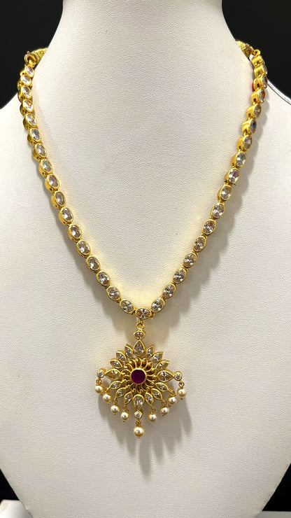 Saravana Jewellers 39gms SILVER NECKLACE 916 Nakshi