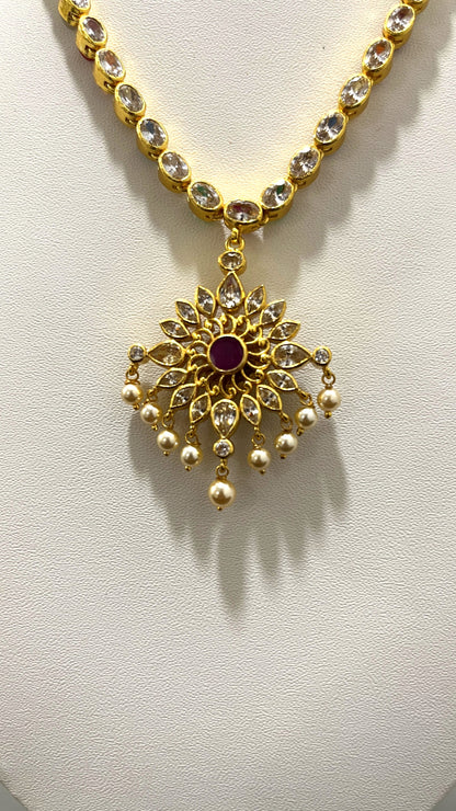 Saravana Jewellers 39gms SILVER NECKLACE 916 Nakshi