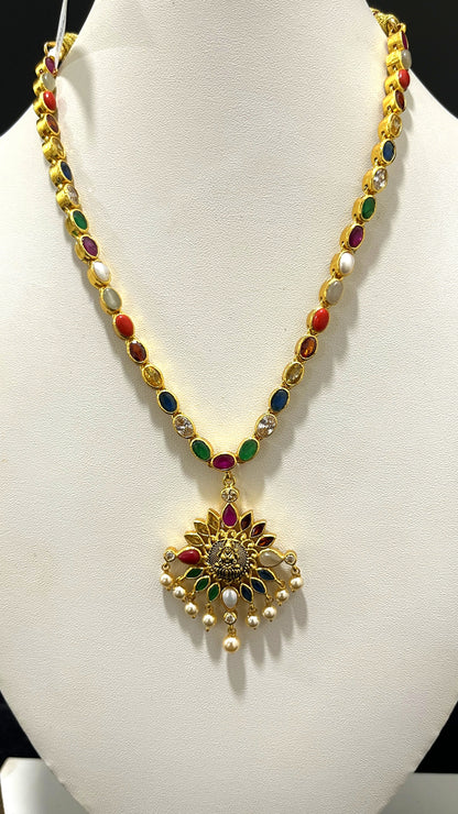 Saravana Jewellers 39gms SILVER NECKLACE 916 Nakshi