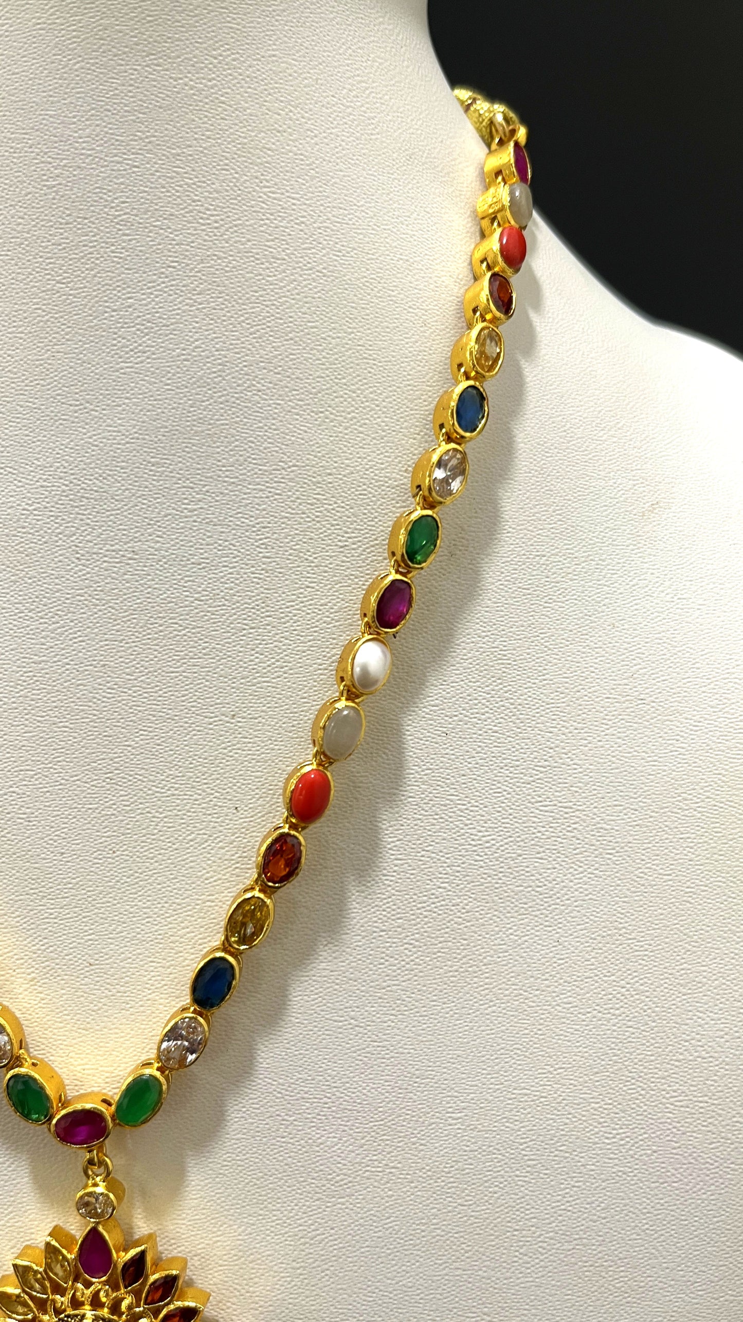 Saravana Jewellers 39gms SILVER NECKLACE 916 Nakshi