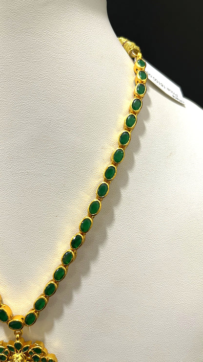 Saravana Jewellers 42.5gms SILVER NECKLACE 916 Nakshi