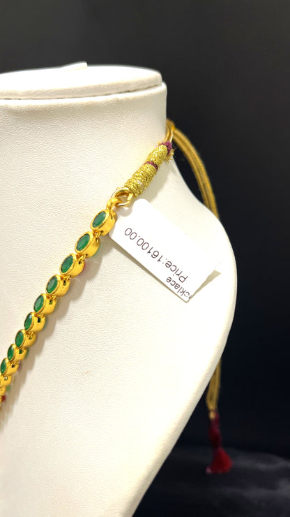 Saravana Jewellers 42.5gms SILVER NECKLACE 916 Nakshi