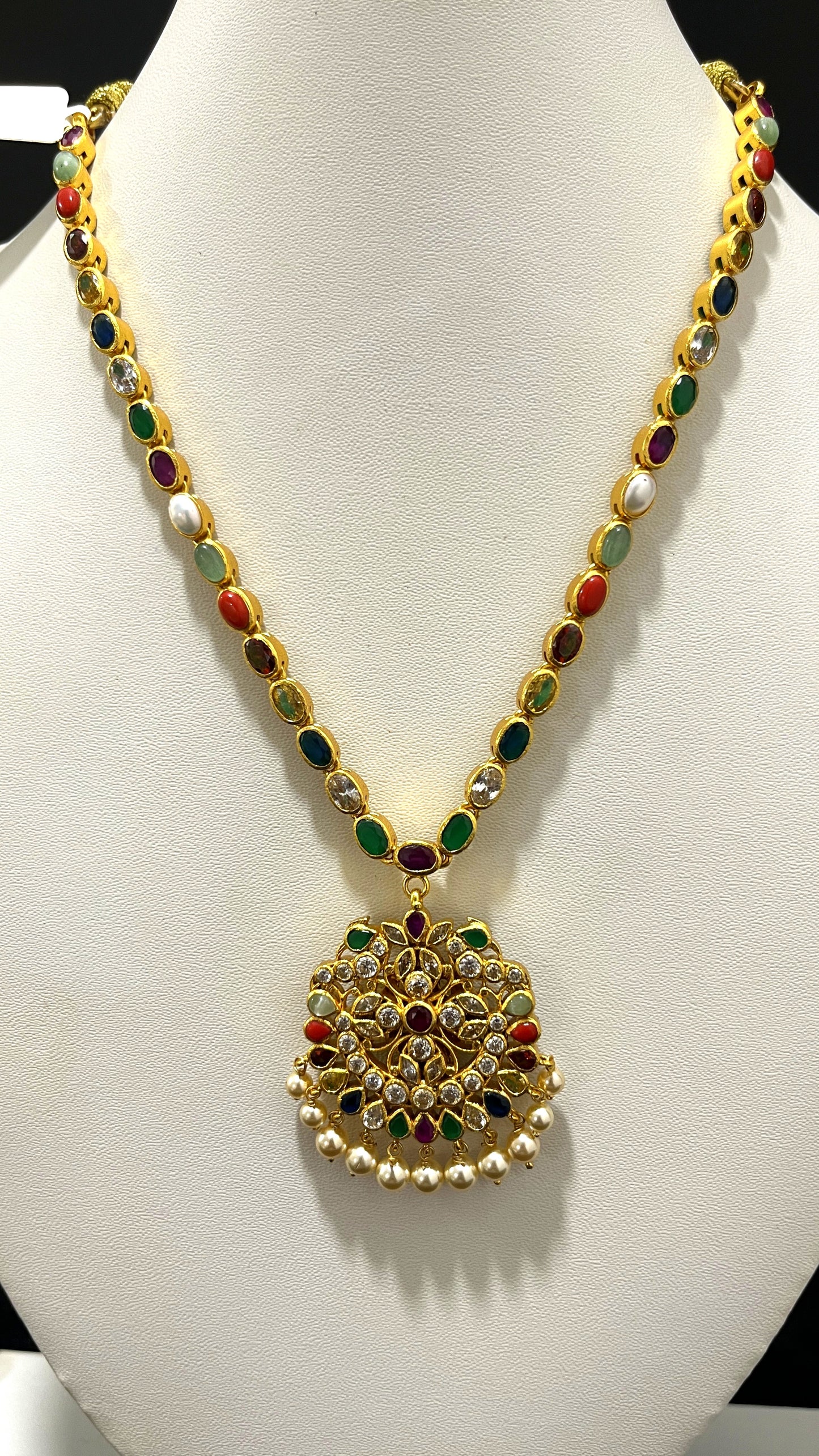 Saravana Jewellers 42.5gms SILVER NECKLACE 916 Nakshi