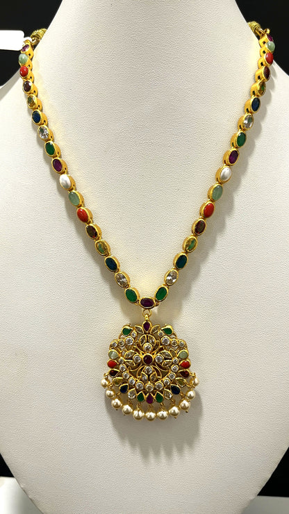 Saravana Jewellers 42.5gms SILVER NECKLACE 916 Nakshi