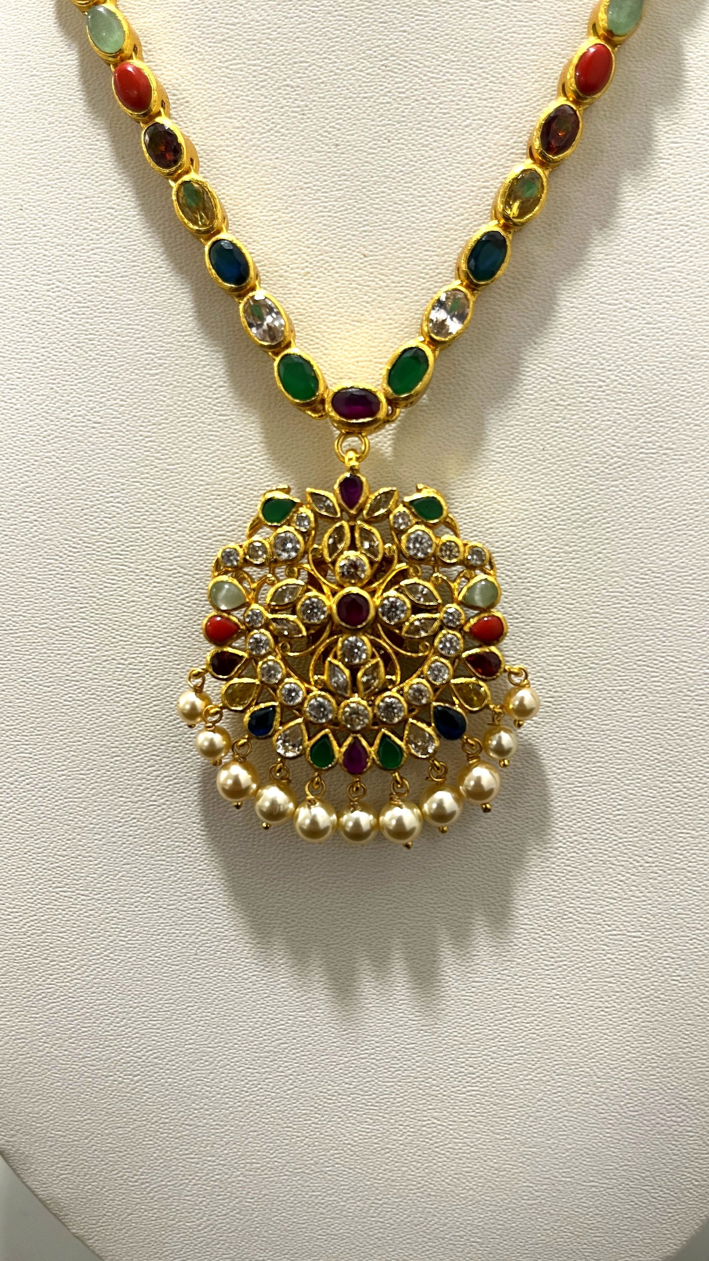 Saravana Jewellers 42.5gms SILVER NECKLACE 916 Nakshi