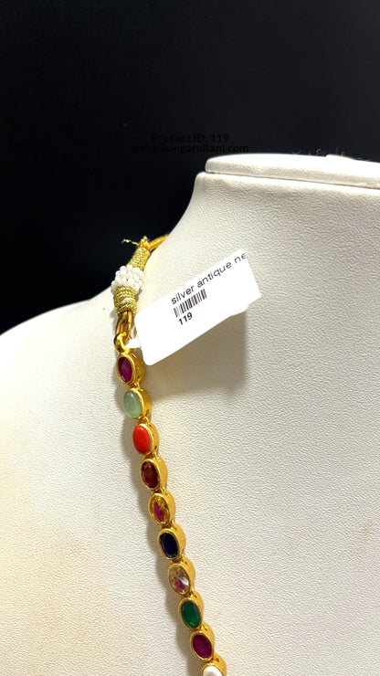 Saravana Jewellers 47.5gms SILVER NECKLACE 916 Nakshi