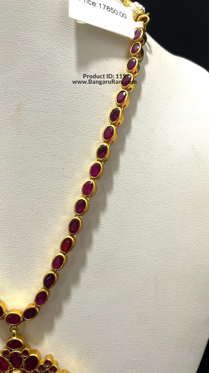 Saravana Jewellers 47.5gms SILVER NECKLACE 916 Nakshi