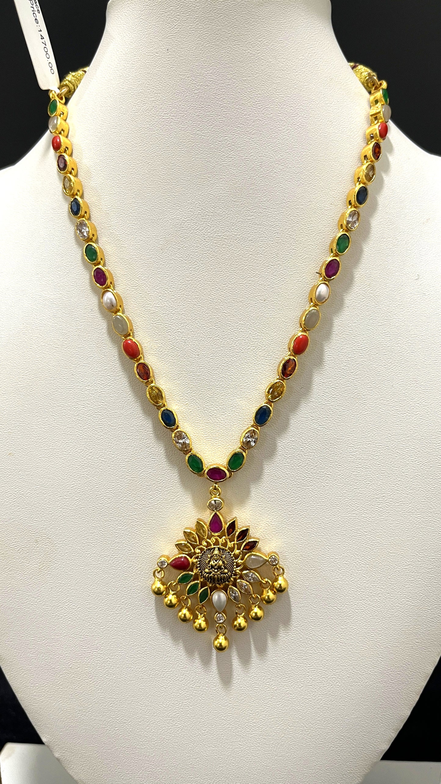 Saravana Jewellers 39.1gms SILVER NECKLACE 916 Nakshi